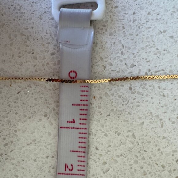 14K Solid Gold Dainty Bracelet - 7 Inches - Picture 7 of 7